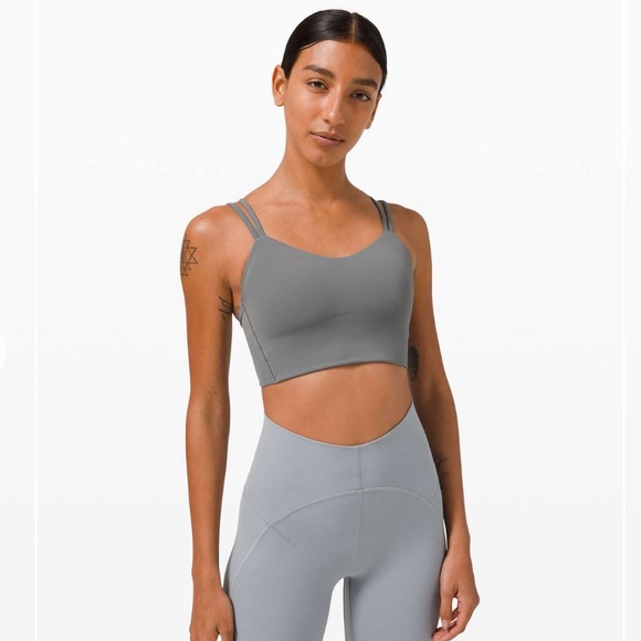 ❤️ Like a Cloud Longline Bra Light Support, B/C Cup Grey Size 6 Asphalt Grey - Picture 2 of 5